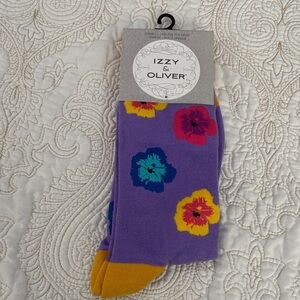 Women's Purple Floral Socks